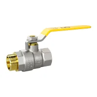 Кран шаровой латунный никелированный Ду15 Ру40 (1/2') ВР/НР GAS (рычаг стальной) LD Pride LD Pride 47.15.В-Н.Р GAS (рычаг стальной) Нижний Новгород