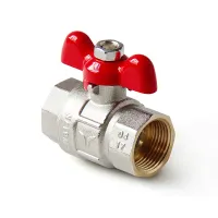 Кран шаровой полнопроходной, ручка-бабочка, ВВ 1 PRO AQUA FWB63-F25-F25x