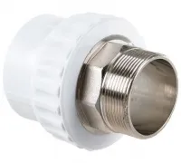 Муфта переходная с наружной резьбой  32 x1 1/4' под ключ БЕЛАЯ Valfex 10135132