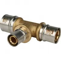 Тройник переходной 32х20х26 для металлопластиковых труб прессовой STOUT RG008S9C1CEEMF