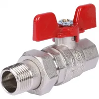Кран шаровой со сгоном 1/2' ВН ручка бабочка (EPDM) STOUT RG008SHJJT7H8A Нижний Новгород